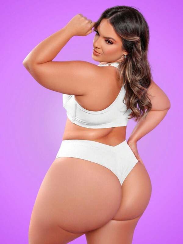 Conjuto Nadador Fio Duplo de Lingerie Plus Size BS2061