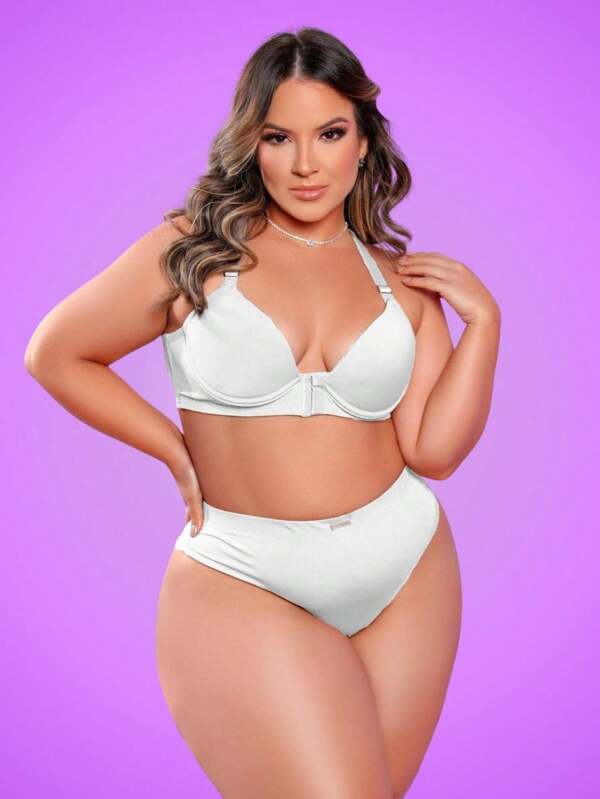 Conjuto Nadador Fio Duplo de Lingerie Plus Size BS2061